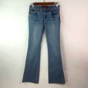 Denim Rock 5 28x30 Y2K Low Rise Medium Wash Flare Jeans